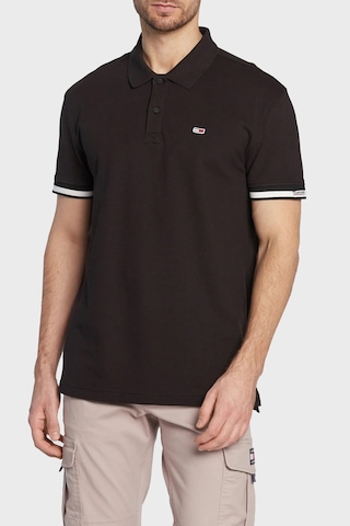 Tommy Hilfiger Tommy Jeans Erkek Polo T Shirt DM0DM15751 BDS SİYAH Siyah