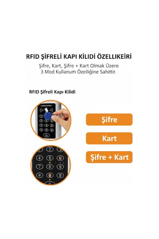 Rfıd Şifreli Kapı Kilidi Şifreli Ve Kartlı Geçiş Sistemi Kartlı Geçiş Kontrol Sistemi 10boncuklı
