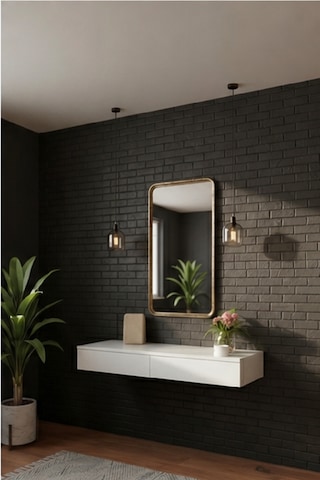 Mdf Makyaj Masası Ve Dresuar 120x30 Cm Çekmeceli Modern Tasarım Beyaz