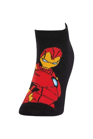 DeFacto Erkek Çocuk Marvel Avengers 3'lü Pamuklu Patik Çorap Z8967A6NSKR1