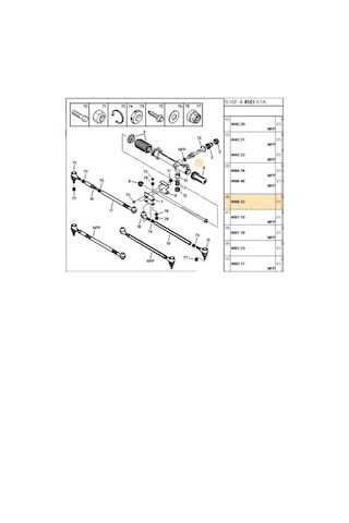 Direksiyon Körüğü Sol 106 Ssc0664324-406632