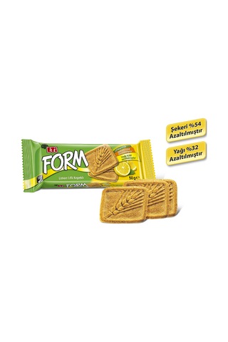 Eti Form Limon Lifli Kepekli Bisküvi 24 x 50 G