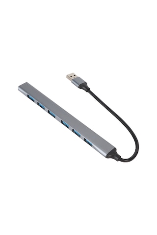 Xindoker Usb Hub 7 Portlu 1xusb 3.0 + 6xusb 2.0 - 5gbps Hızlı Veri Transferi, Alüminyum Gövde, Taşınabilir, Plug&play Ads-303a