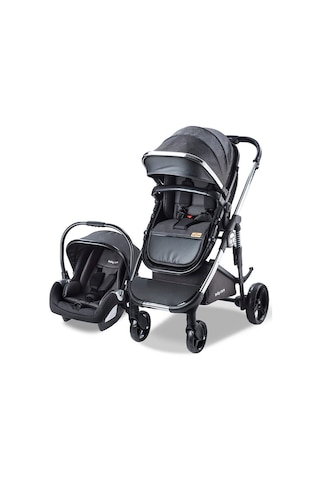 Baby Care Bebek Arabası - Bc 440 Colarado Chrome - Travel Pusetli Krom Bebek Arabası