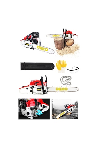 Deko Turkey DKT52BZ 52cc 4.3HP Benzinli Motorlu Testere Bıçkı Makinesi