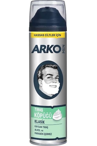 Arko Klasik Hassas Ciltler İçin Tıraş Köpüğü 200 ML Arko Klasik Hassas Ciltler İçin Tıraş Köpüğü 200 ML