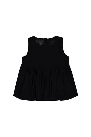 Civil Girls Nakış Detaylı 10-13 Yaş Gömlek - Siyah