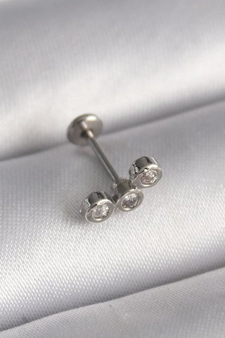 Mey Najmaddin 316l Çelik Gümüş Renk Zirkon Taşlı Tragus Piercing Najmaddin Çok Renkli 17846143