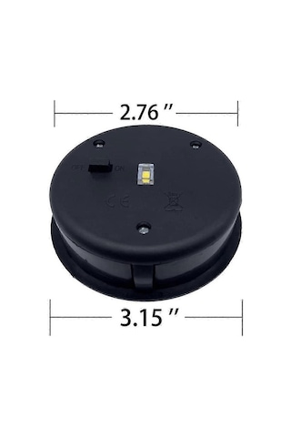 Bloomnest 2 Paket Su Geçirmez Yuvarlak Güneş Enerjili Fenerler, 3,15 İnç -yvan G1344 Newway Asorti, Led Işıklar, Uyumlu Aksesuarlar, Üst Uyumlu Fenerler Asorti Çok Renkli