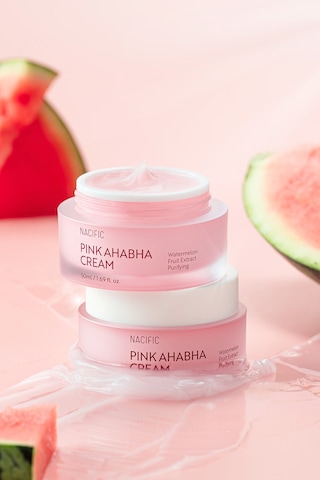 NACIFIC Pink AHA BHA Cream 50 ml , Peeling Etkili Aydınlatıcı Nemlendirici , Gözenek ve Doku Dengeleyici