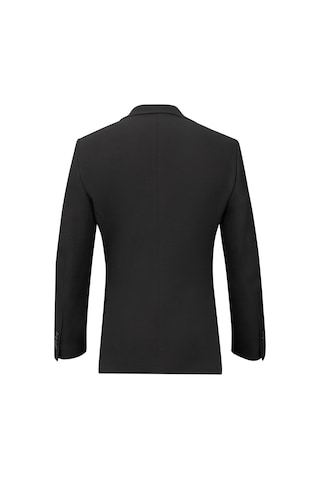 Hatemoğlu Siyah Slim Fit Mono Yaka Klasik Ceket