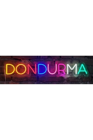Dondurma Yazılı Neon Ledli Duvar Aydınlatması
