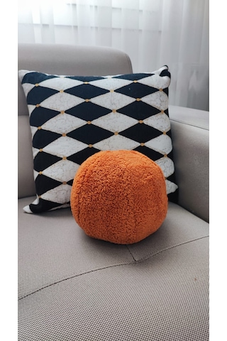 Top Kırlent Yastık 1 Küçük Kiremit 25 Cm