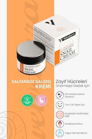 Velvatura Yenileyici ve Onarıcı Salyangoz Kremi 45 ML