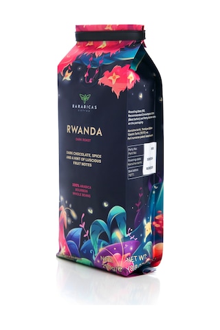 Barabicas Rwanda 100% Arabica Bourbon Dark Roast Çekirdek Kahve 250 G