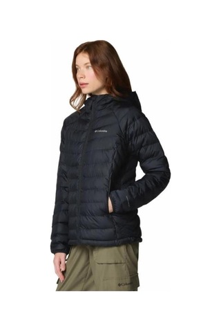 Columbia Wk8123 Powder Lite Iı Hooded Jacket Kadın Mont 2089391 010 Siyah