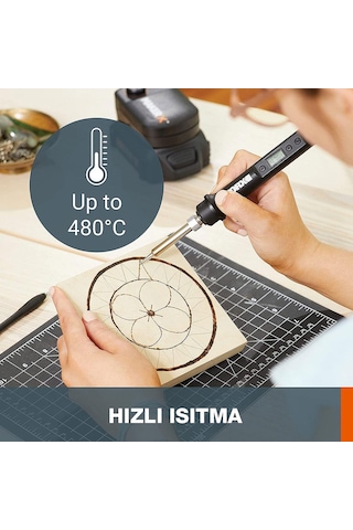 WORX WX744.9 MAKERX 20Volt Profesyonel Dijital Lehim Tabancası +
