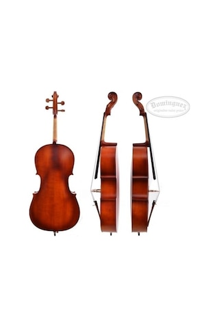 Dominguez Dcr14nm Çello - 1/4 Eğitim - Başlangıç Seviyesi Gül Ağacı Rosewood Görünümlü Bitiş, Abanoz Klavye Ve Burgular, Küçük Müzisyenler İçin Ergonomik Ölçü Uyum: 1/4 Çeyrek Boy Çello