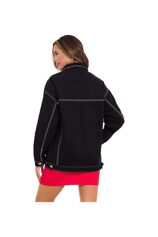 Wj211 Oversize Kadın Kot Ceket 001