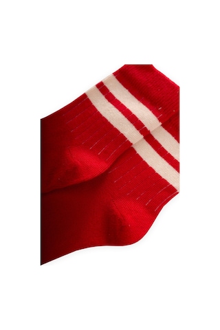 Cigit Ham Çizgili Soket 3-8 Yaş Kırmızı Kırmızı