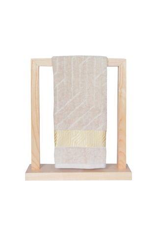 Vos Versa Bursa Varak Serisi 50x90cm %100 Pamuk 4lü Yüz Havlusu Vizon Vvhm0021-378 - Vizon