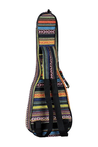 Yaozixa 23 İnç Konsept Ukulele İçin Hafif Dayanıklı Çift Omuzlu Çanta - 6mm Pamuk Dolgulu Korumalı Etnik Desenli