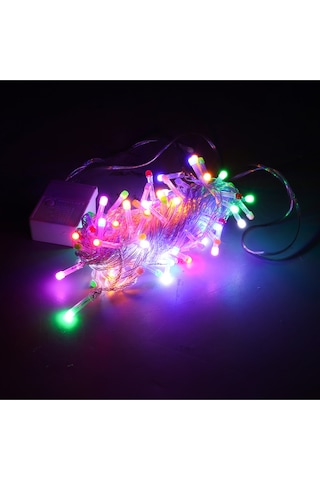Rgb Renkli 10 Metre 8 Farklı Mod Dekoratif Aydınlatma Yılbaşı Gece Parti Süsü Aydınlatma Şerit Led