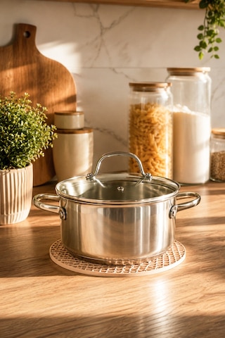 Porsima 31012-1 Silikon Yuvarlak Nihale 20cm Krem