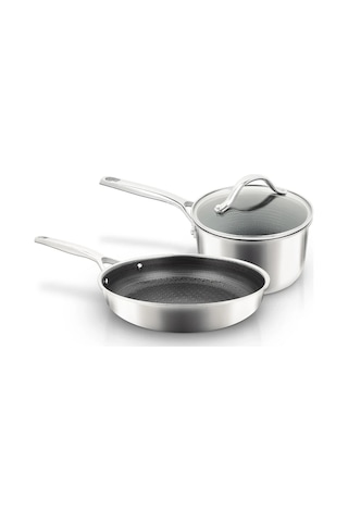 Uniqella Silver Pro Serisi 16cm Sosluk Ve 20cm Tava Seti Çelik