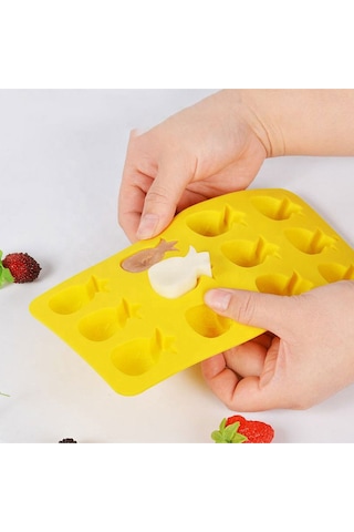 Silikon Kek Kalıp Ananas Kalıbı Şeker Hamuru Jelibon Silikon Kalıbı Renkli