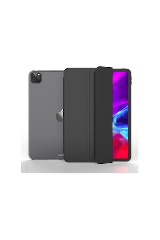 Apple Uyumlu iPad Pro 11 4./3./2./1. Nesil Kılıf PU Deri Smart Standlı Case