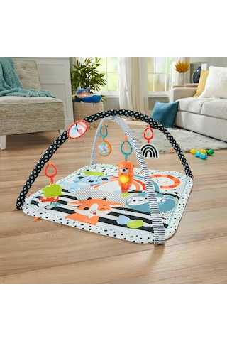 Fisher-Price HBP41 Neşeli Hayvanlar 3'ü 1 Arada Jimnastik Merkezi