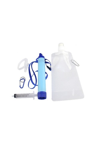 Ya20213 Açık Su Arıtma Saman Taşınabilir Acil Kamp Yürüyüş Su Filtresi Fda Yok, Bpa İçermez