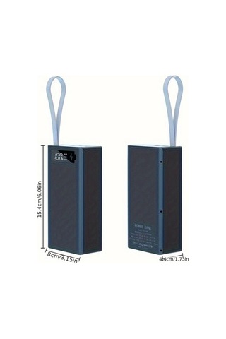 Honeybeeshop Beyaz 12 Hucreli 18650 Pil Seti Tasinabilir Guç Bankasi Kiti Cikarilabilir Diy Sarj Kutusu