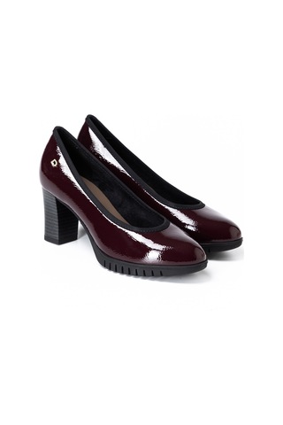 Bordeaux Naplack Topuklu/ Stiletto Kadın 264852ds Donna Serena 4852 Ds Bordeaux Naplack