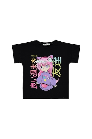 Civil Girls Kız Çocuk Tişört 2-5 Yaş Siyah 18330g88924s1-2 Siyah