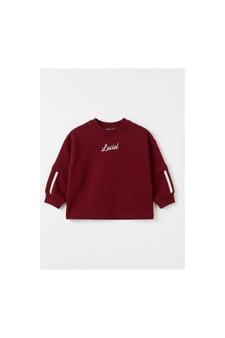 Poala Kids Label Sweatshirt Bordo