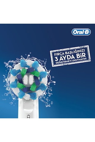Oral-B CrossAction Elektrikli Diş Fırçası Yedek Başlığı 8'li Siyah