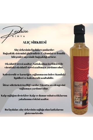 Pachira Kimya Premıum Alıç Sirkesi