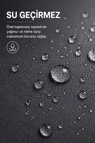 Bahçe Mobilya Brandası 160 100 75 Cm Masa Sandalye Koruma Örtüsü Gri Kılıf Su Geçirmez