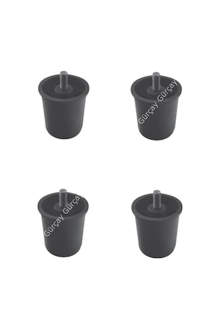 Gürçayhirdavat Yatak Baza Ayağı 6Cm Plastik M8 Diş (4 Adet)