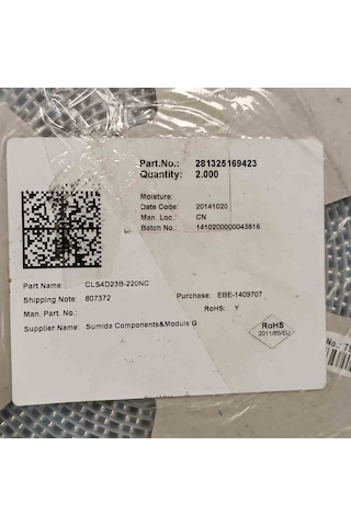 Cls4d23b-220nc 22uh 0.85a Sumıda Smd Bobin 23 Adet