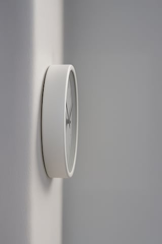 Soyut Kış Kar Modern Tasarım Duvar Saati - 25cm - Önü Camlı Beyaz Kasa - Sessiz Mekanizma-jh0126 Beyaz
