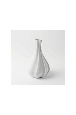 Modern Spiral Tasarım Beyaz Mermer Dokulu Dekoratif Mini Vazo 18 Cm - İskandinav Tarzı 3d Saksı Mermer