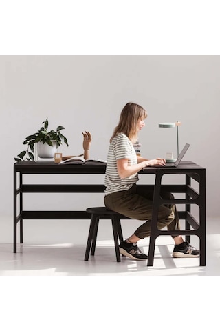 Woodesk Luz Ahşap Çalışma Masası 160x65 Ceviz Renk Cpt4644-160