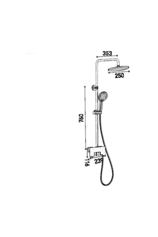 Fontana Duş Ünitesi Krom Fj-3151 Krom