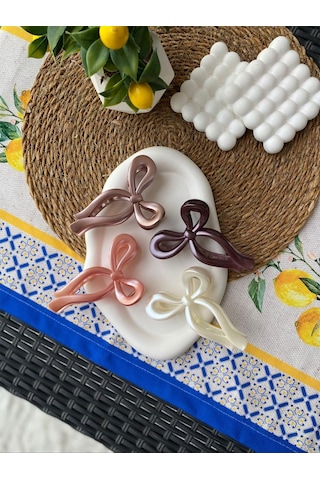 4'lü Fiyonk Pastel Renk Mandal Toka Çok Renkli