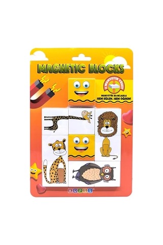 Blok Iki Parçalı Baby Puzzle - 8 Sevimli Hayvan Figürü