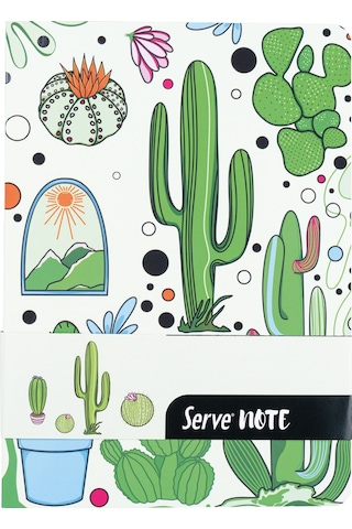 Serve Hediye Seti - Defter, Serve Deep Uclu Kalem, Silgi, Min Elma Yeşili