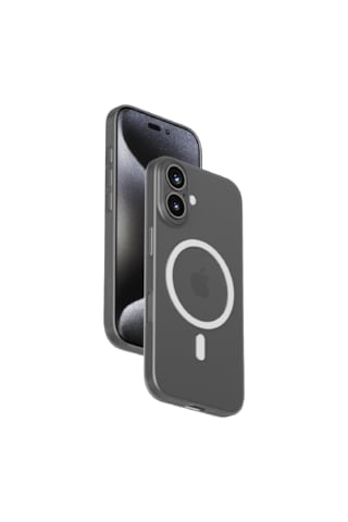 Momax Lite CaseForm Apple Uyumlu iPhone 16 Plus E74 Magsafe Kılıf Transparan Siyah